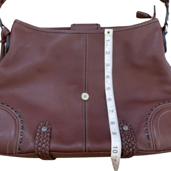 Brighton ~ Brown Leather Hobo Handbag ~ great preloved condition - Picture 11 of 16